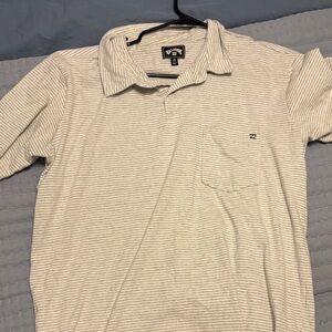 Billabong Men's Gray Striped Shirt